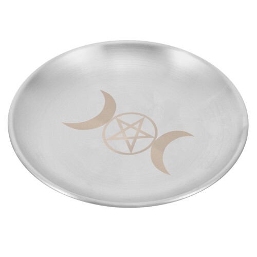 platte tarot kerzenhalter mit tablett