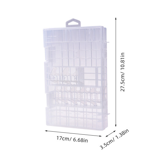AAA AA 9V batteriehalterung hartplastik organizer transparent 1