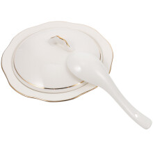 1 suppenschüssel mit deckel aus keramik für haushalt