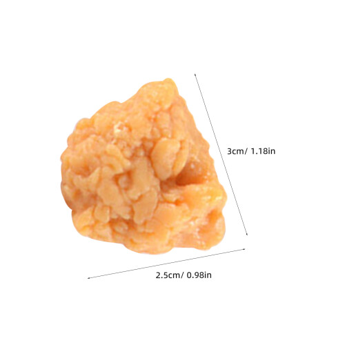 10Stück Simulierte Chicken Popcorn Gebratene Hähnchen-Nuggets Requisiten 2