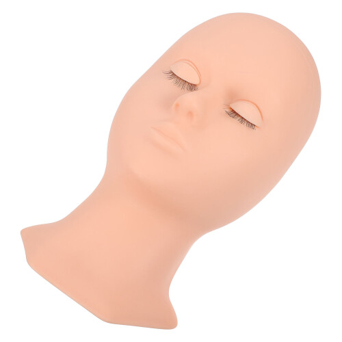 2St Oefenhoofd Voor Wimperextensions Silicone Roze