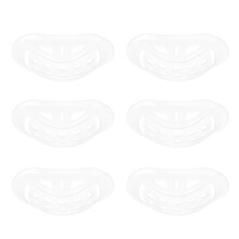 6Pièces Oreillers Menton Casque PP Transparent Compatible Ski Roller