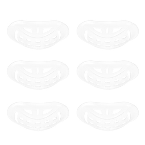6Pièces Oreillers Menton Casque PP Transparent Compatible Ski Roller