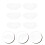 6Pièces Oreillers Menton Casque PP Transparent Compatible Ski Roller 10