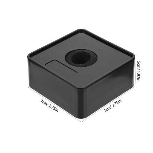 1St Professioneller Interview-Logo-Stand-Mikrofon-Schutz Schwarz 1