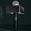 1St Professioneller Interview-Logo-Stand-Mikrofon-Schutz Schwarz 5