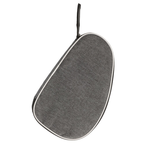 tischtennisschlägertasche in schlägerform, grau