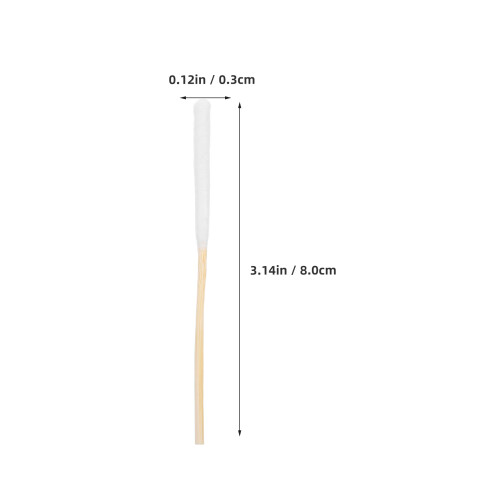 10 paquetes bastoncillos punta precisa, madera 8 cm 2