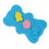 coussin éponge bain bébé antidérapant dessin animé bleu 1
