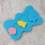 coussin éponge bain bébé antidérapant dessin animé bleu 4