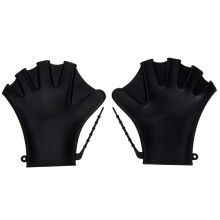 par de paletas natación ajustables, guantes piscina y