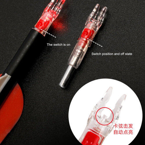Arrows LED Lighted Nocks 3 Pack, Automatic Glow, Night Shooting, Compatible With Bows And Arrows 1