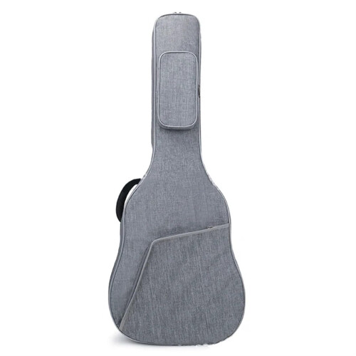 Pearl Cotton Interlayer Guitar Bag Thickened Waterproof Backpack Grey For Protection