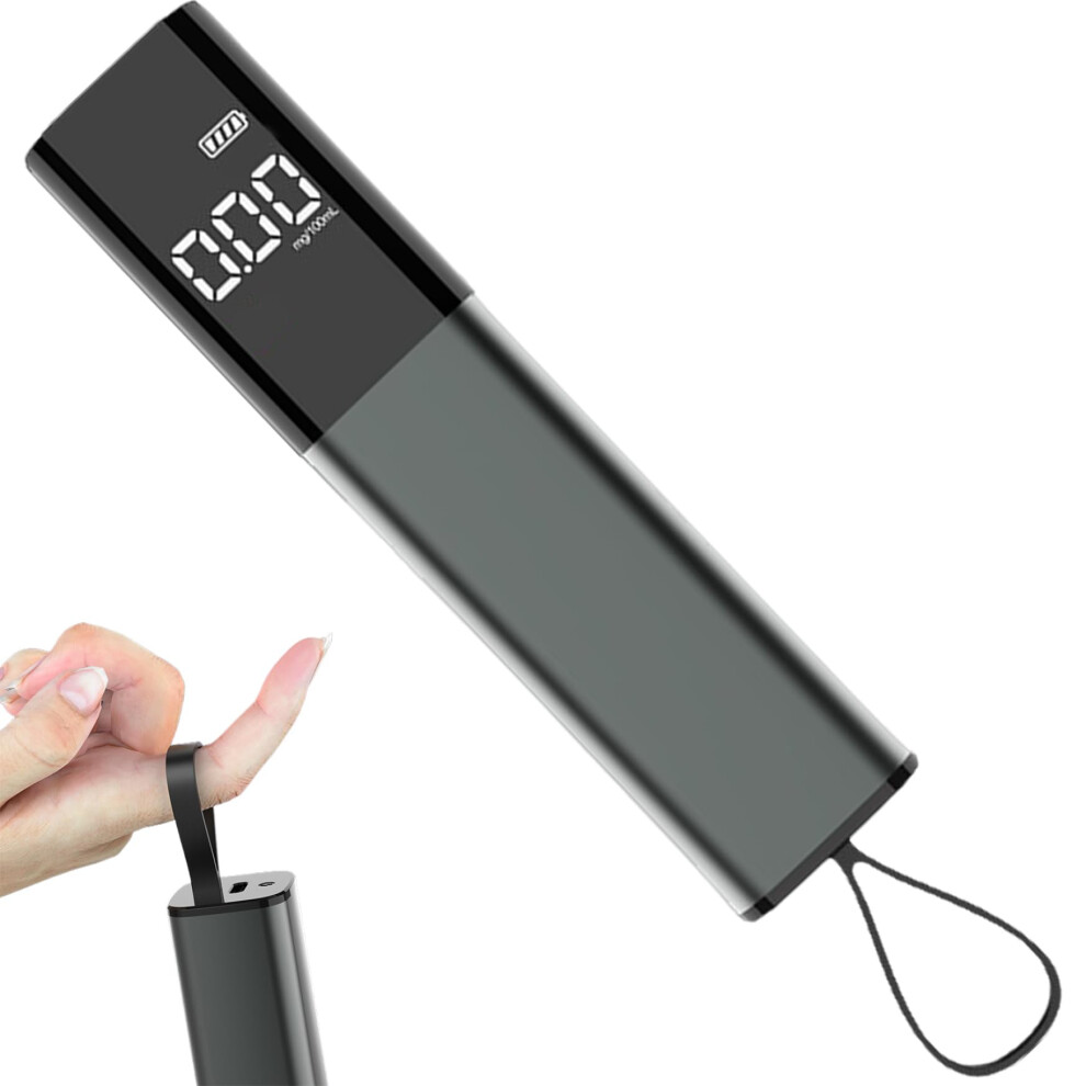 Alcohol Breathalyzer Tester Portable With Lcd Digital Display, Semiconductor Sensor, Hook For Personal Home Use Light 9354506441302