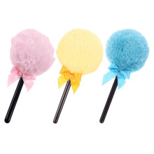 3 herbruikbare poederdoekjes met lollysteel voor make-up
