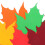 50 pièces décorations automne érable en papier pour tableau 8