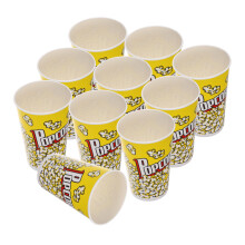 50 Pièces Godets Pour Popcorn 46 Oz En Papier Anti-Graisse Jetables