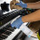 juego de cera para piano con cepillo y 4