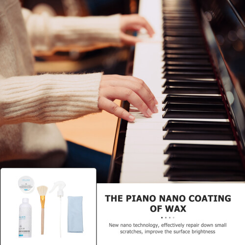 juego de cera para piano con cepillo y 2