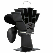 Mlins Warm Air Fan Fireplace Heated Powered Heaters For Home Black