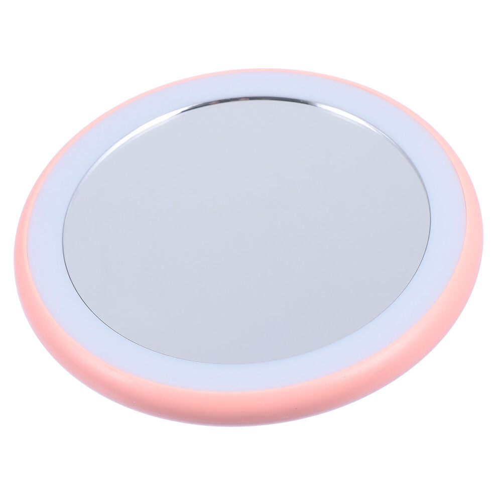 Solustre Pink Portable Led Compact Mirror Cosmetic Mirror Gift For Women