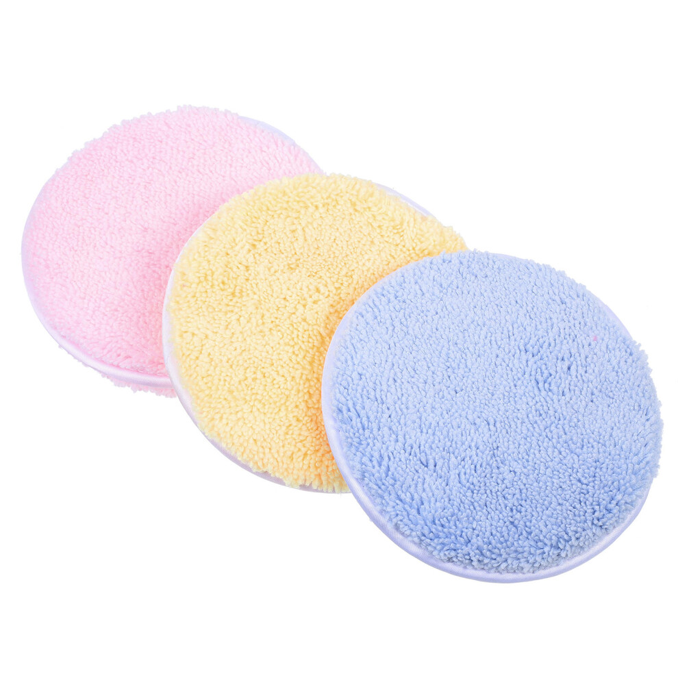 Aboofan 3Pcs Rounded Makeup Puffs For Face Application And Cleaning