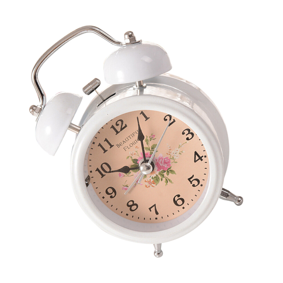 Aboofan Alarm Clock Child Travel Bedside With Light Vintage Bell Desktop