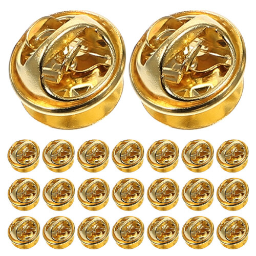 50 Sets Butterfly Hat Accessories Locking Pin Back Enamel