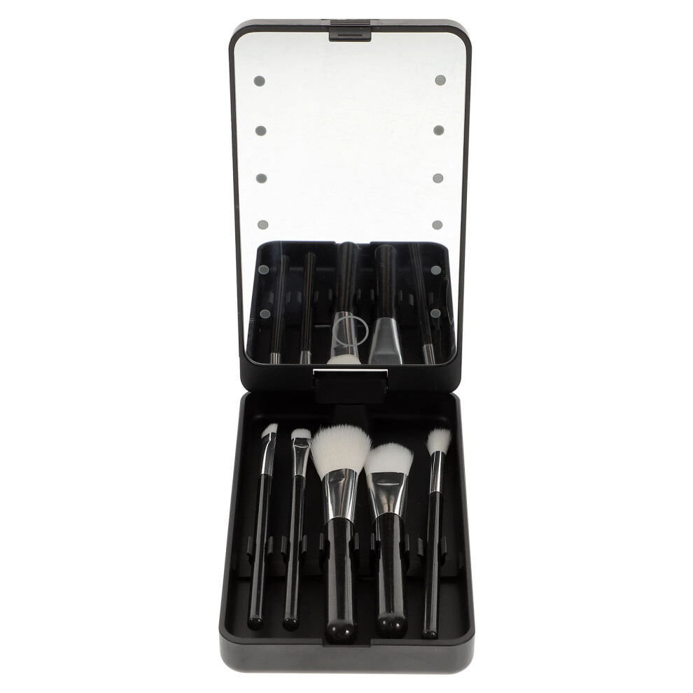 Inoomp Makeup Storage Box Travel Vanity Mirror Plastic Eyelash