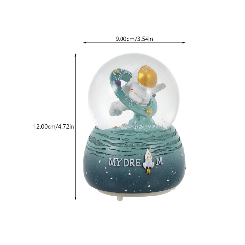 Blue Spaceman Musical Crystal Ball Glowing Desktop Decor Gift 1