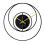 Wall Hanging Clock Decorative Led Smart Clocks For Living Room Black 1