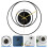 Wall Hanging Clock Decorative Led Smart Clocks For Living Room Black 4