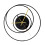 Wall Hanging Clock Decorative Led Smart Clocks For Living Room Black 3