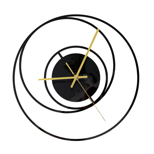 Wall Hanging Clock Decorative Led Smart Clocks For Living Room Black 2