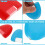 Crystal mirror handheld portable folding vanity mirror cosmetic 6