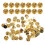 50 Sets Butterfly Hat Accessories Locking Pin Back Enamel 10