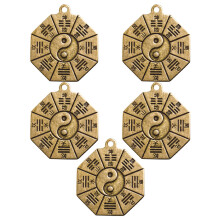 5pcs retro yin yang qian kun pendant key chain decor