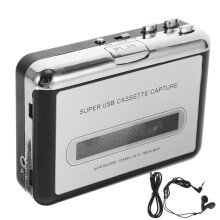 1USB Cassette Tape Converter Portable Mp3 Digital Player