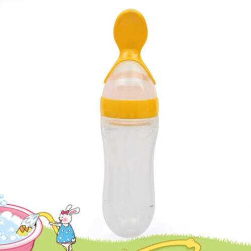 Silicone Rice Bottle Spoon Scoops Milk Bottle Feeder Bottle 1