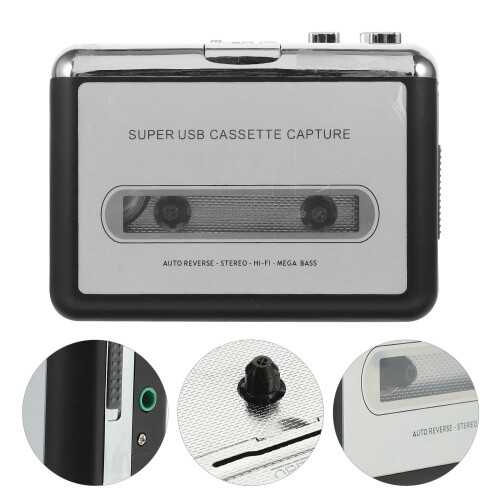 1USB Cassette Tape Converter Portable Mp3 Digital Player 2
