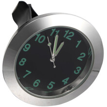 Motorcycle Ornament Stick-On Clock Watch Car Dash Clock Universal Car