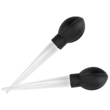 Raindrops  2 Pcs Dropper Pipettes Indoor Pot Water Catcher Transparent