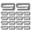 20 Pcs Apron Buttons Fixing Clip Child Man Barber Cape Strap Hook 9