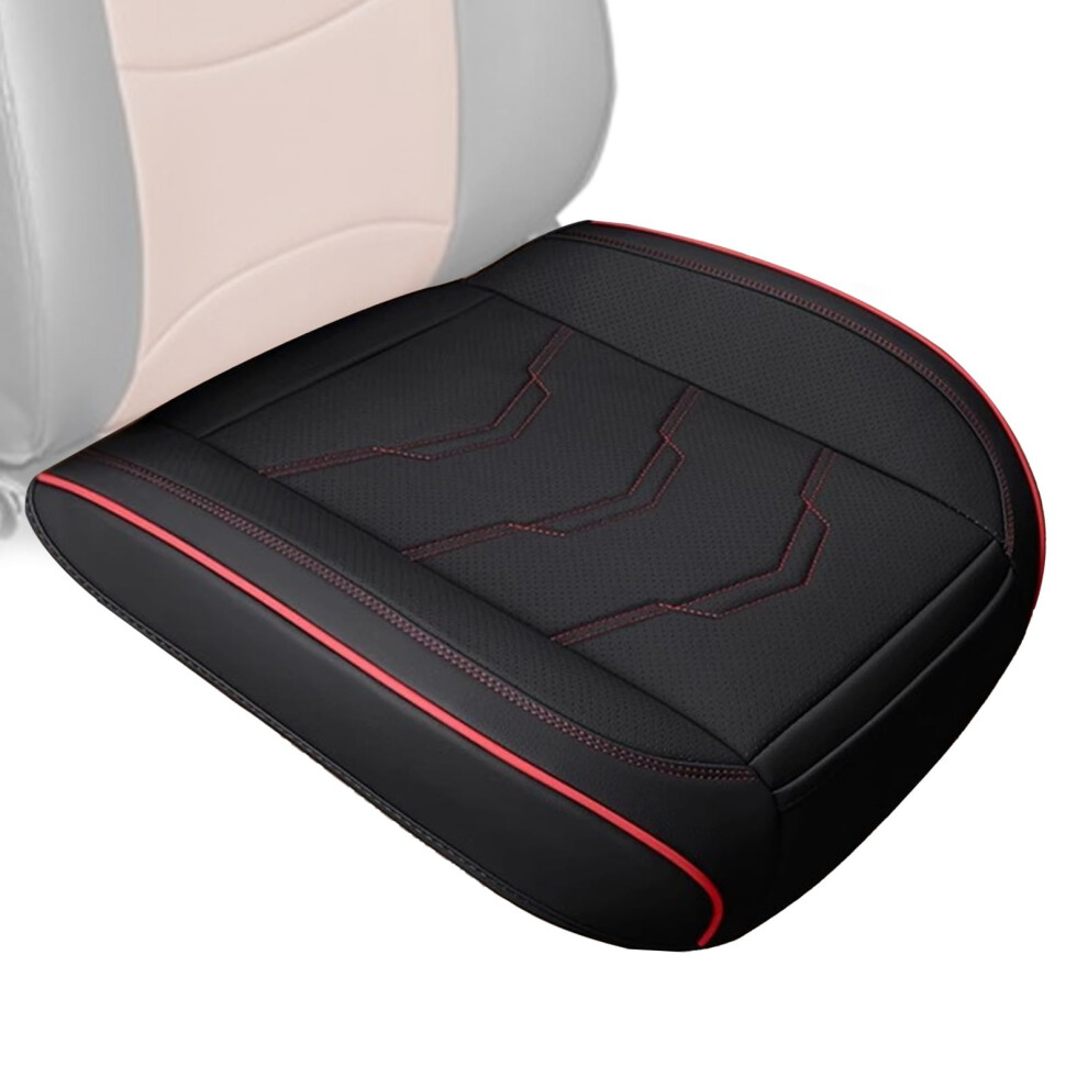 Leather Cover For Lower Seat Breathable Car Seat Cover Front Storage Bag Minivan Saloon Truck Caravan Suv Red 9354506441654