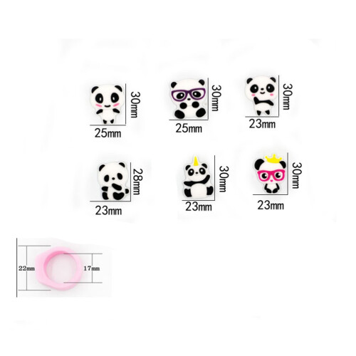 12 Panda Ring, Panda-Finger-Ringe, Party-Ringe, Ringe Für 1