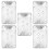 5 pièces supports plats pour pieds de table plaques de fixation 7