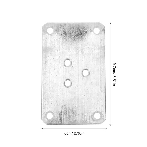 5 pièces supports plats pour pieds de table plaques de fixation 2