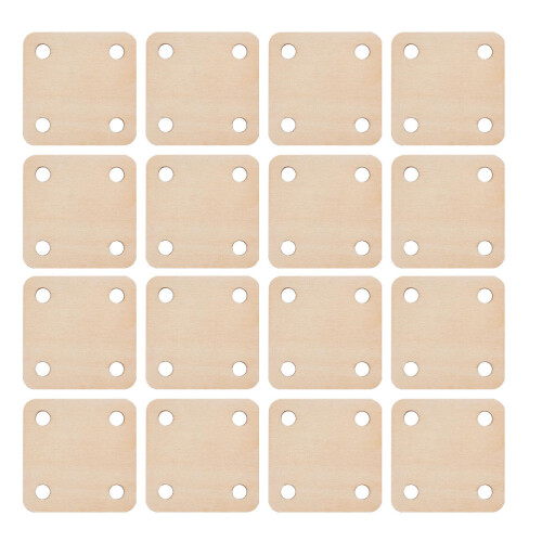 carte carrée en 36 pcs 4 trous pour décoration