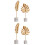 4 pcs . pour armoire, 5