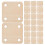 carte carrée en 36 pcs 4 trous pour décoration 10
